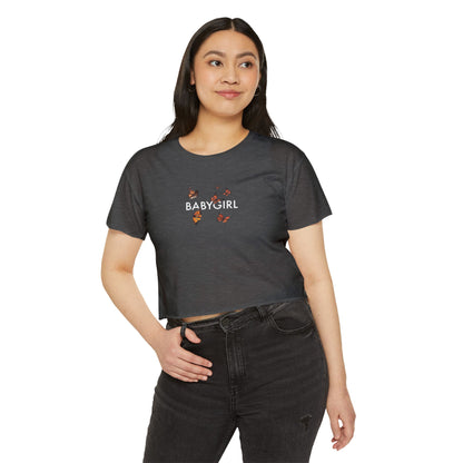 Women's Butterfly Festival Crop Top - Stylish & Fun Baby Girl Tee
