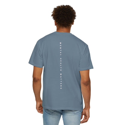 Unisex Garment-Dyed T-shirt: 'Mental Health Matters' Inspirational Tee