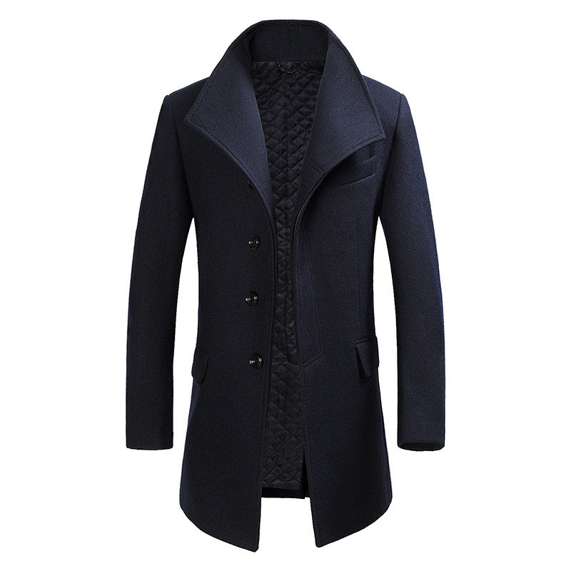 Fashion British Style Woolen Coat.