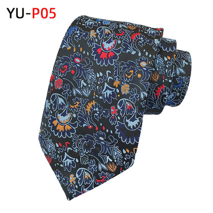 Paisley Big Flower Formal Wear Business Casual Tie