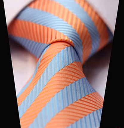 Striped Tie Men's Casual Slim Fit