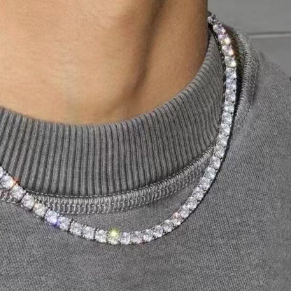 Luxury Rhinestone Necklace Niche Clavicle Chain