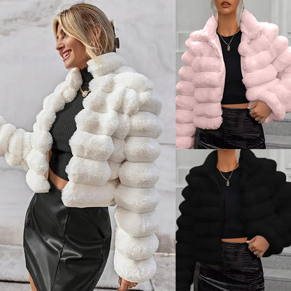 Autumn And Winter Imitation Fur Coat Short Women