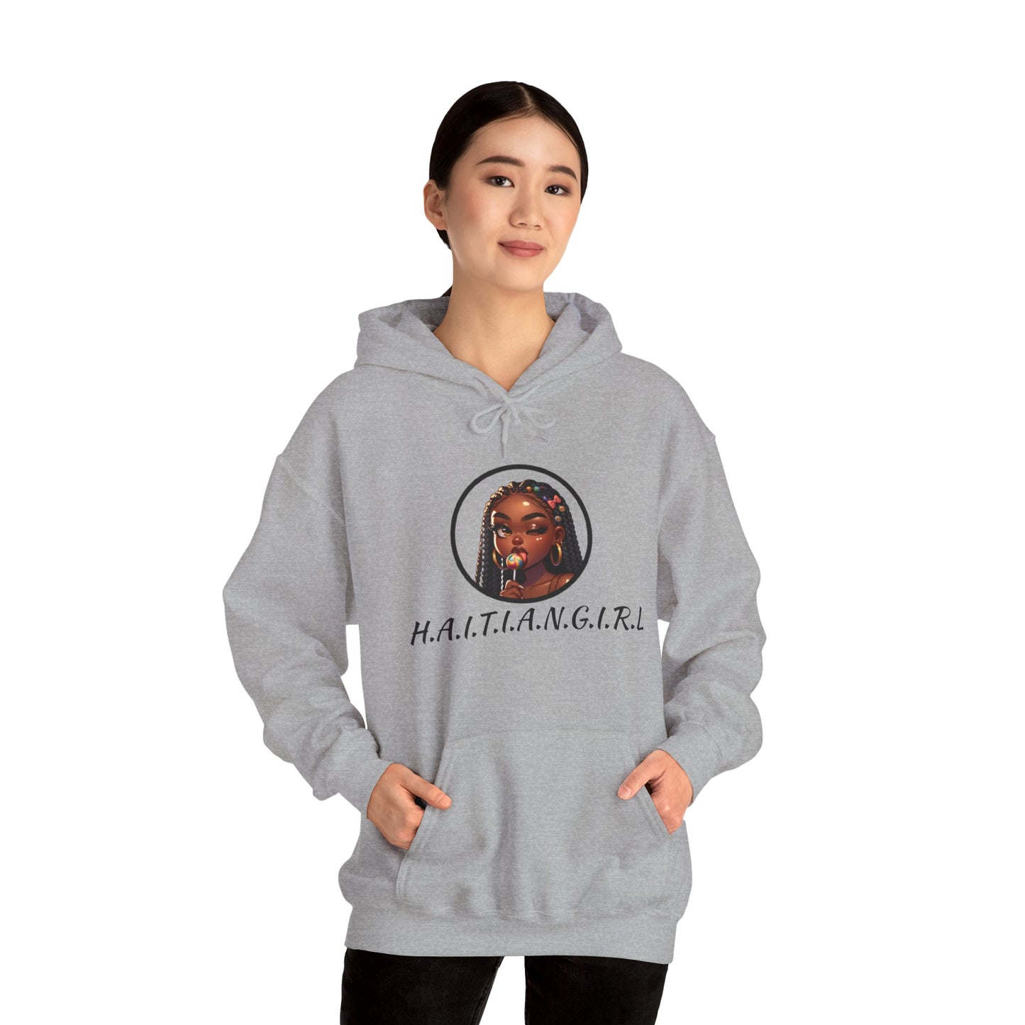 Haitian Girl Fleece Hoodie - Stylish and Comfortable for Everyday Wear