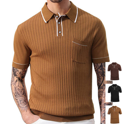 Lapel Short-sleeved Business Polo Shirt