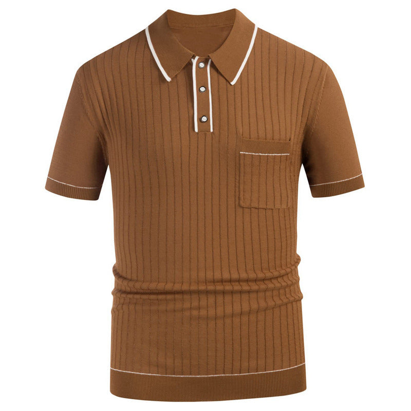 Lapel Short-sleeved Business Polo Shirt