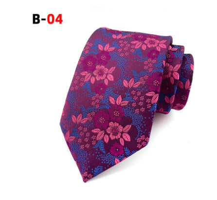 Tie New Paisley Polyester Men's Big Flower Tie Suit Wedding Best Man Tie Formal Wear