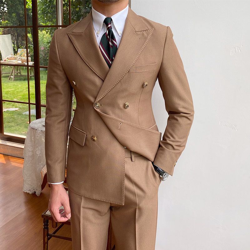 Casual Business All-match Double Breasted Suit Jacket