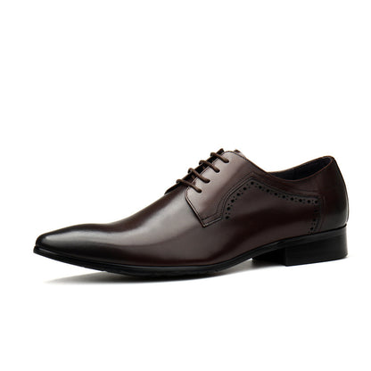 Men's Lace-up Formal Leather Shoes Black