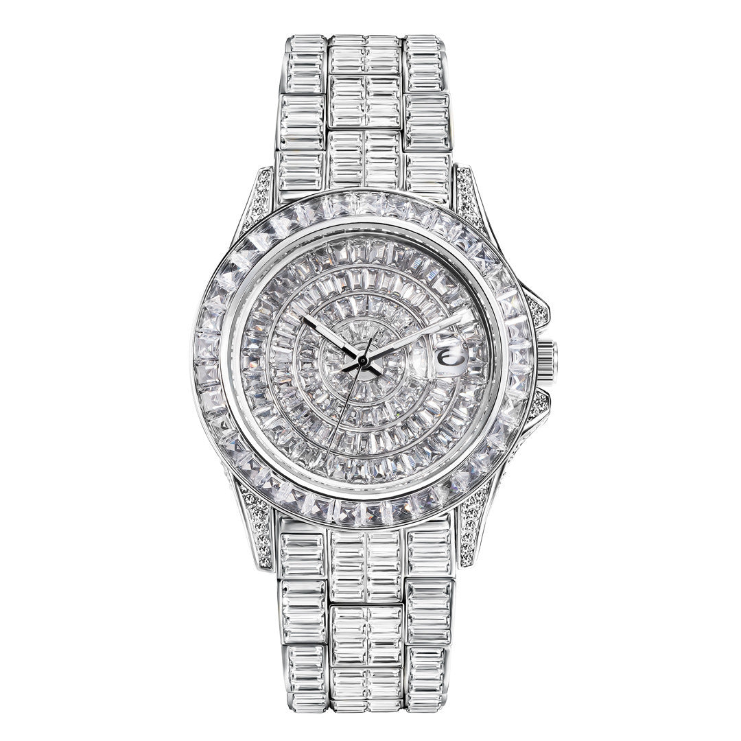 Fashion Trend Square Diamond Full Diamond Watch High-grade Zircon