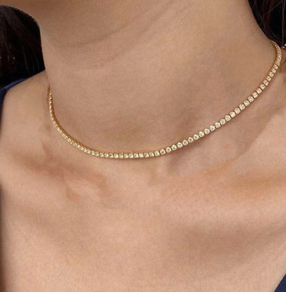 Luxury Rhinestone Necklace Niche Clavicle Chain