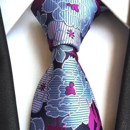 Tie New Paisley Polyester Men's Big Flower Tie Suit Wedding Best Man Tie Formal Wear