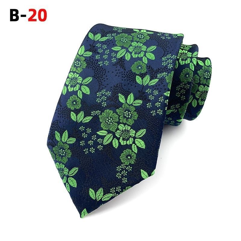 Tie New Paisley Polyester Men's Big Flower Tie Suit Wedding Best Man Tie Formal Wear