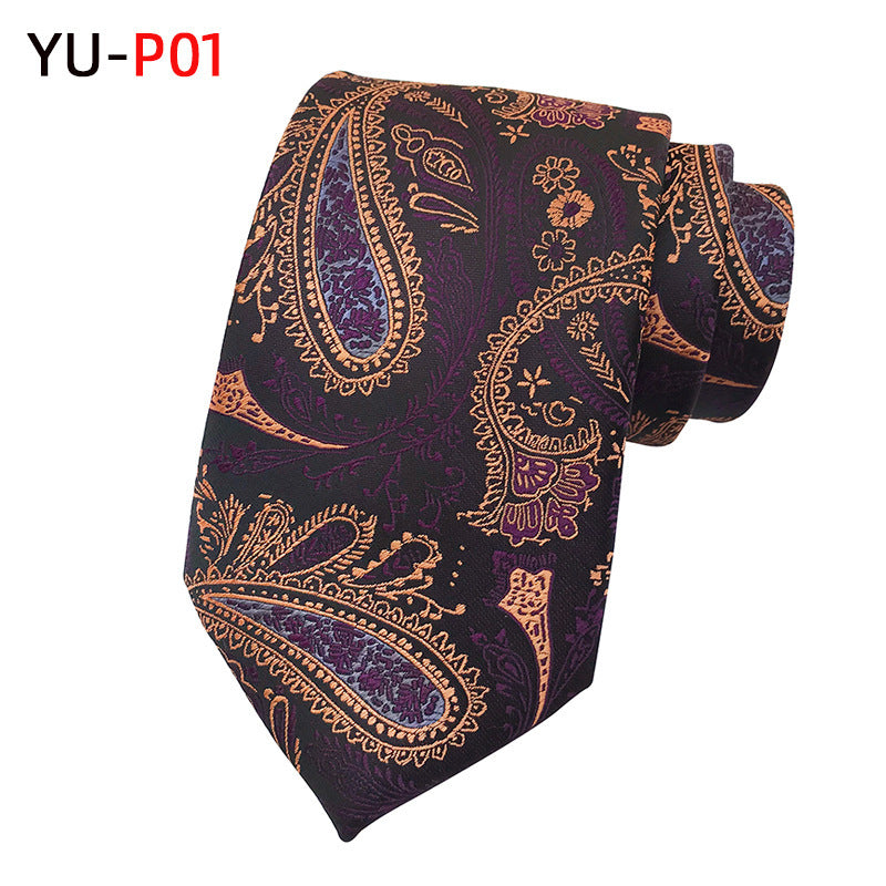 Paisley Big Flower Formal Wear Business Casual Tie