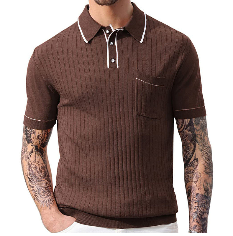 Lapel Short-sleeved Business Polo Shirt