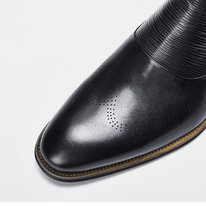 Little Red Book Burst Martin Boots British Style Leather For Men.